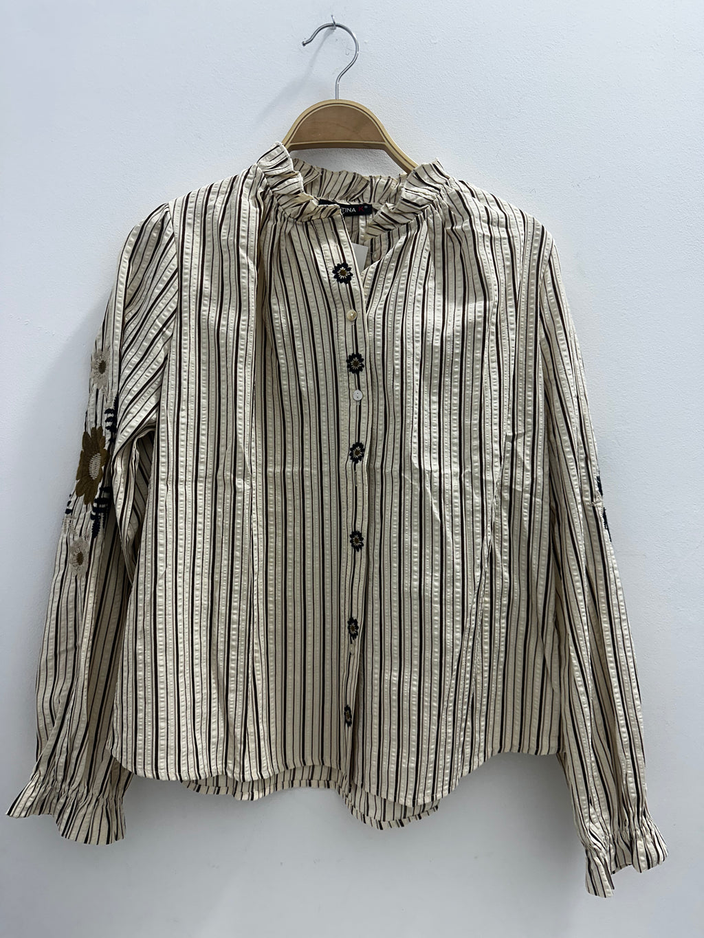 Blusa de Rayas en tonos marones