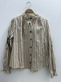 Blusa de Rayas en tonos marones
