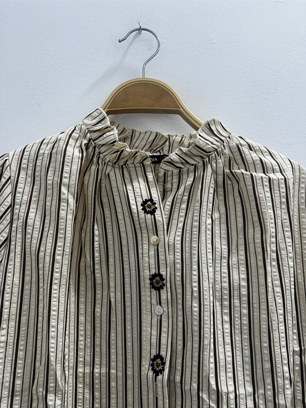 Blusa de Rayas en tonos marones